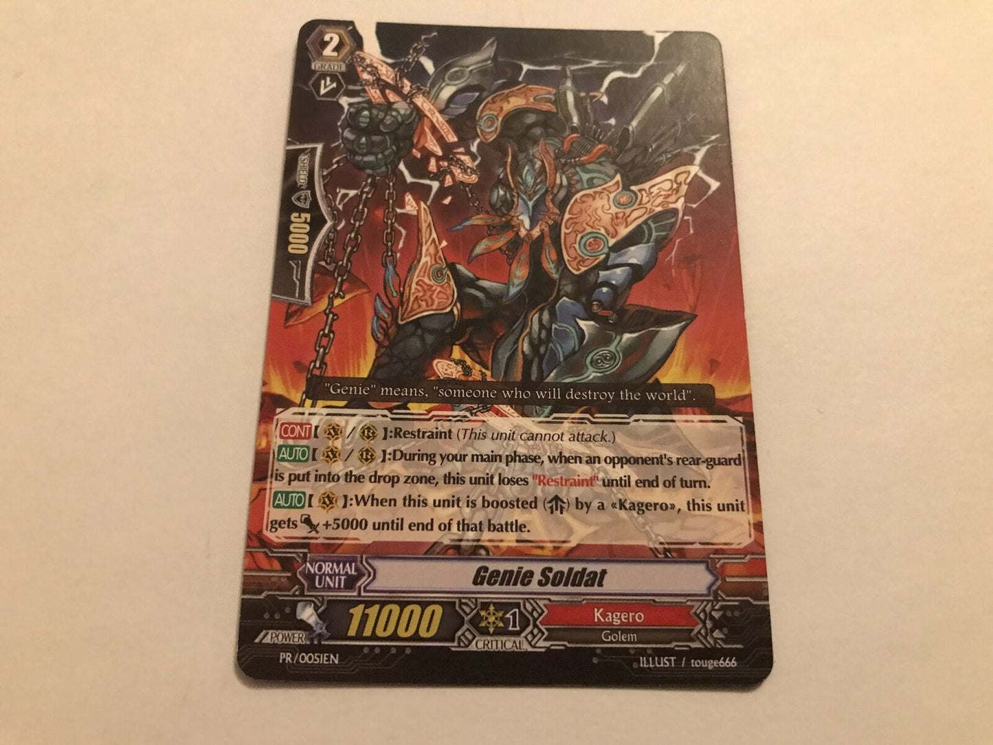 Genie Soldat PR/0051EN Cardfight Vanguard