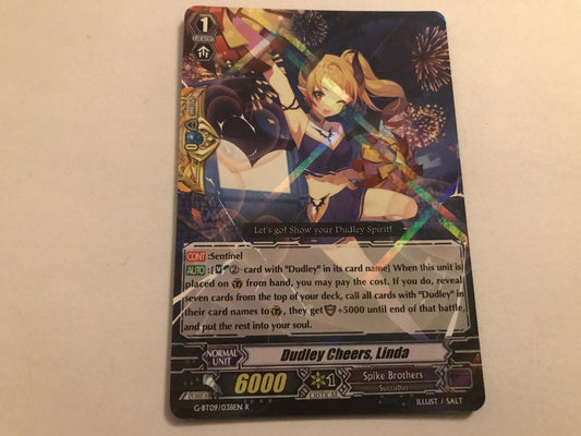 Dudley Cheers, Linda Rare Holo G-BT09/038EN R Cardfight Vanguard