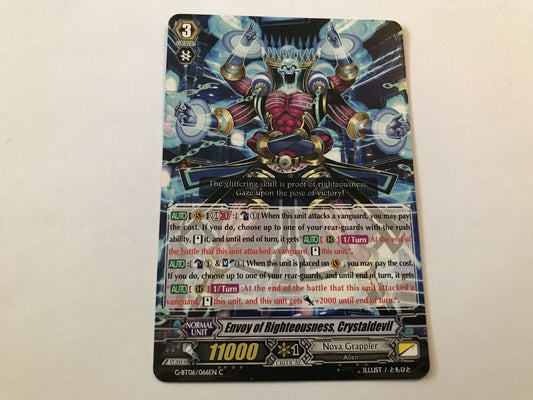 Envoy Of Righteousness, Crystaldevil Common G-BT06/066EN C Cardfight Vanguard