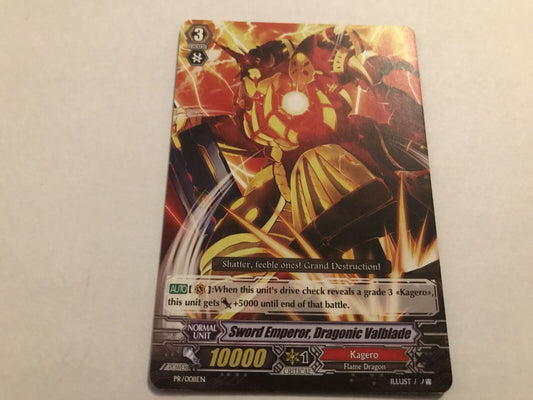 Sword Emperor, Dragonic Valblade PR/0011EN Cardfight Vanguard