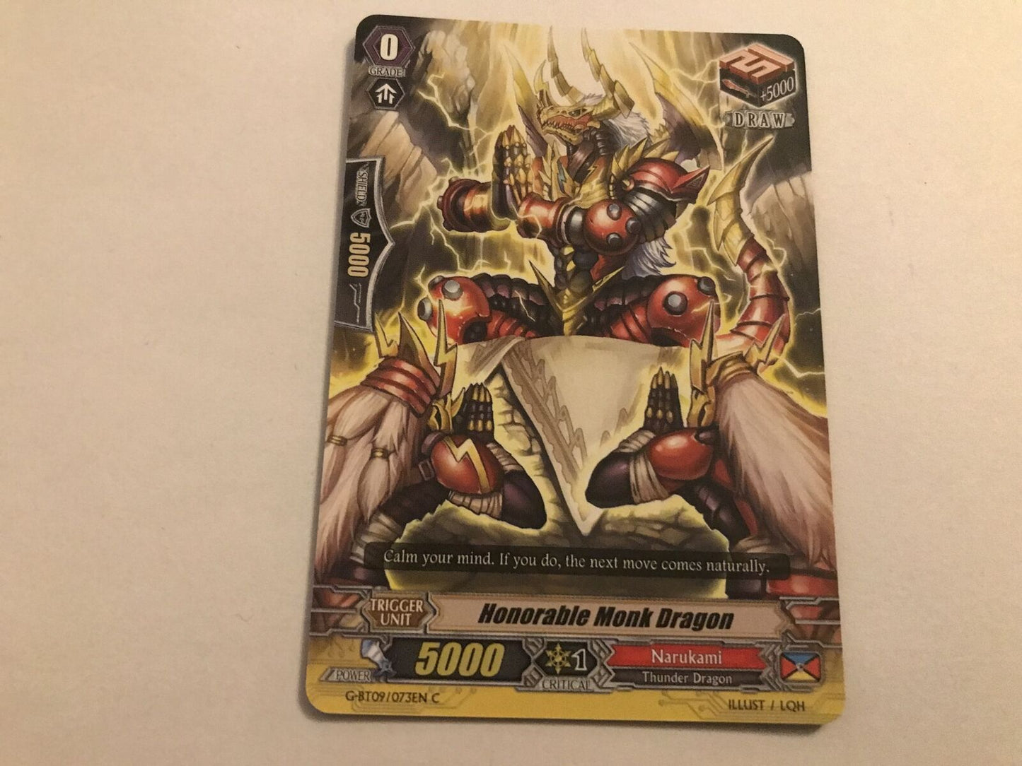 Honorable Monk Dragon Common G-BT09/073EN C Cardfight Vanguard