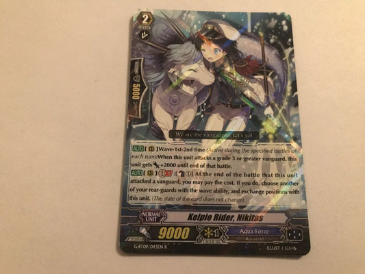 Kelpie Rider, Nikitas Rare Holo G-BT09/043EN R Cardfight Vanguard