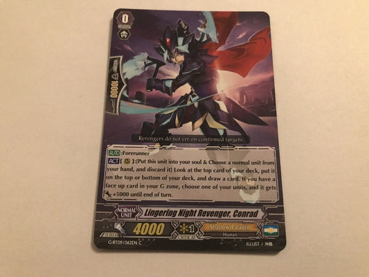 Lingering Night Revenger, Conrad Common G-BT09/062EN C Cardfight Vanguard