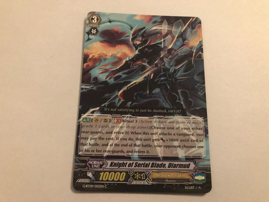 Knight Of The Serial Blade, Diarmud Common G-BT09/055EN C Cardfight Vanguard