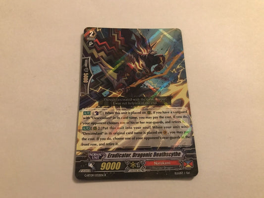 Eradicator, Dragonic Deathscythe Rare Holo G-BT09/032EN R Cardfight Vanguard