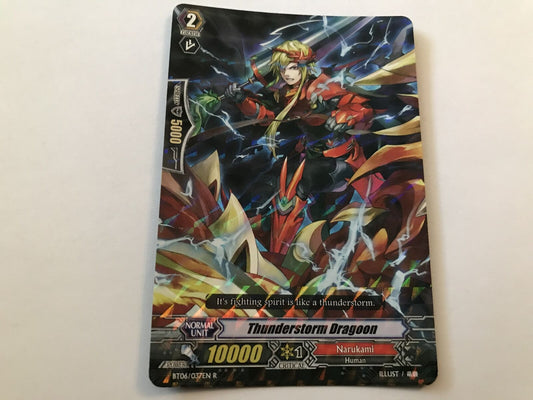 Thunderstorm Dragoon Rare Holo BT06/037EN R Cardfight Vanguard