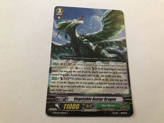 Vegetable Avatar Dragon Common G-BT02/093EN C Cardfight Vanguard