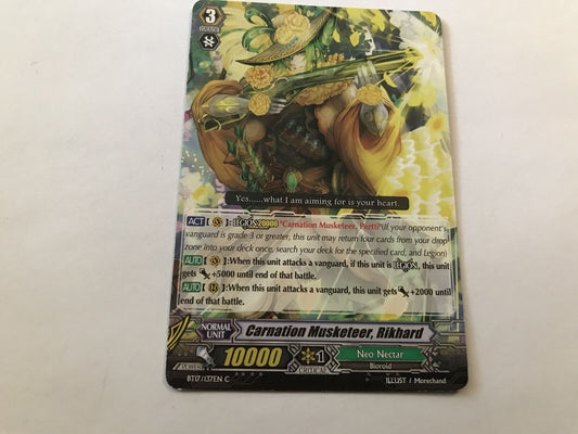 Carnation Musketeer, Rikhard Common BT17/137EN C Cardfight Vanguard