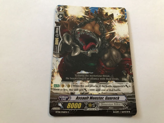 Assault Monster, Gunrock Common BT08/046EN C Cardfight Vanguard