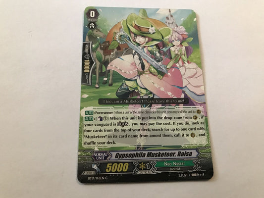 Gypsophila Musketeer, Raisa Common BT17/143EN C Cardfight Vanguard