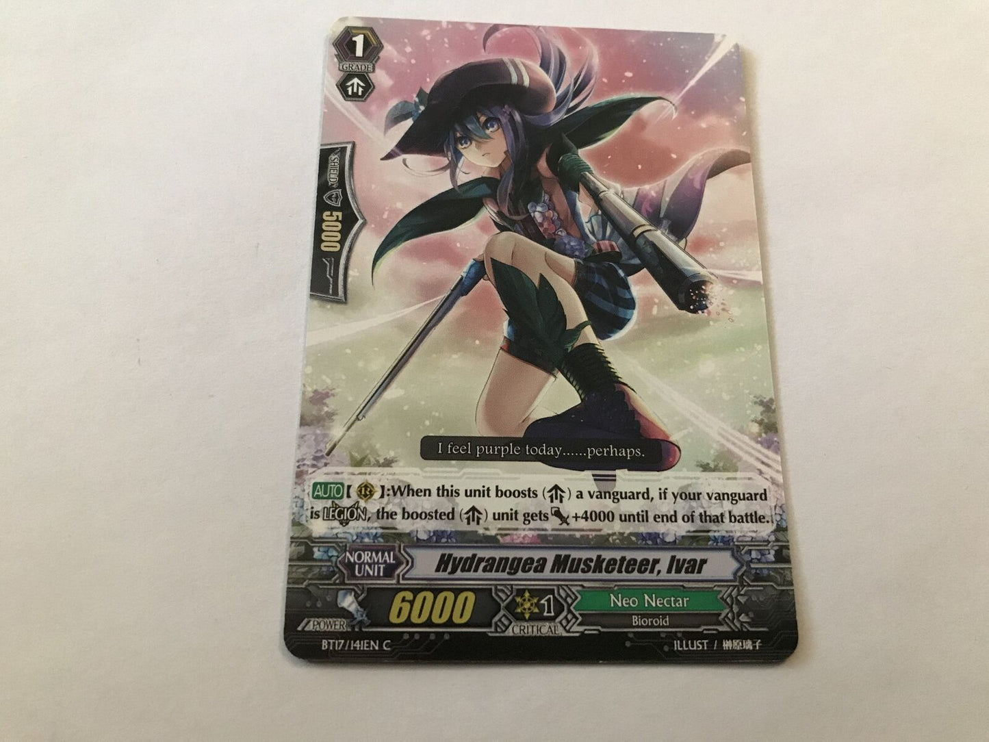Hydrangea Musketeer, Ivar Common BT17/141EN C Cardfight Vanguard