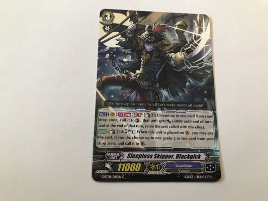 Sleepless Skipper, Blackgick Common G-BT06/085EN C Cardfight Vanguard