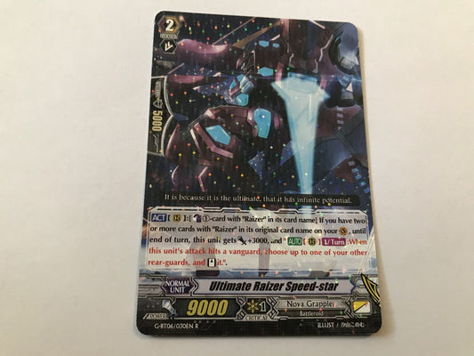 Ultimate Raizer Speed Star Rare Holo G-BT06/030EN R Cardfight Vanguard