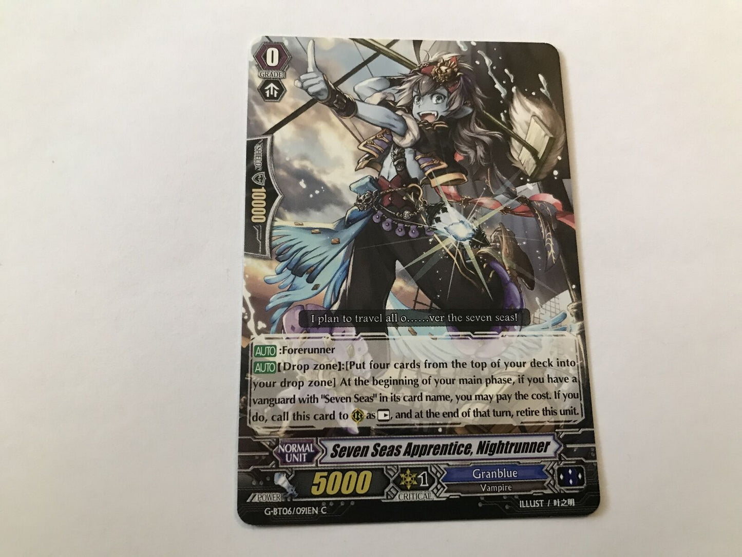 Seven Seas Apprentice, Nightrunner Common G-BT06/091EN C Cardfight Vanguard