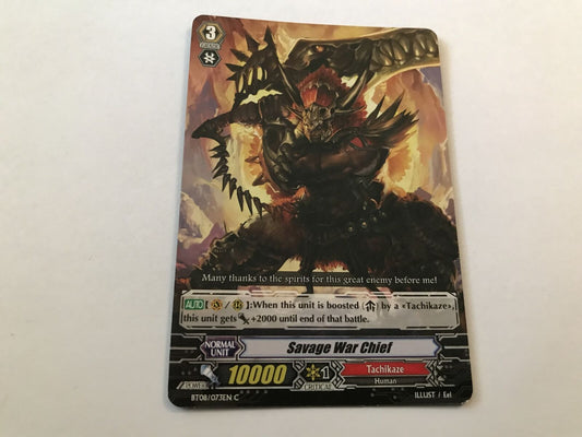 Savage War Chief Common BT08/073EN C Cardfight Vanguard