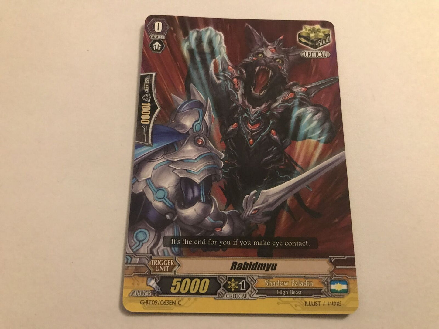 Rabidmyu Common G-BT09/063EN C Cardfight Vanguard