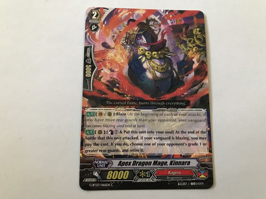 Apex Dragon Mage, Kinnara Common G-BT07/066EN C Cardfight Vanguard