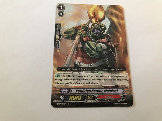 Perdition Battler, Maleisei Common BT17/068EN C Cardfight Vanguard