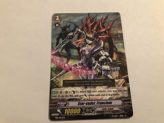 Star Vader, Francium TD11/002EN Cardfight Vanguard