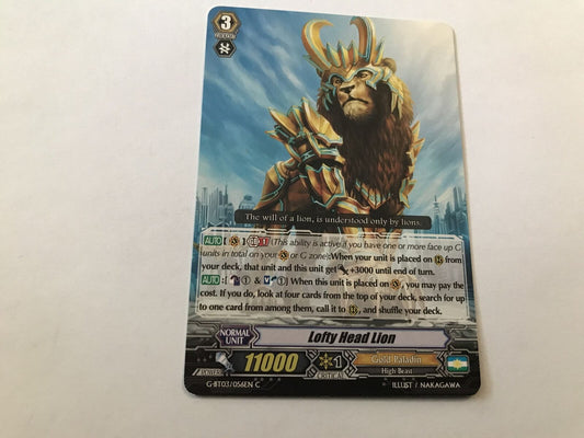 Lofty Head Lion Common G-BT03/056EN C Cardfight Vanguard