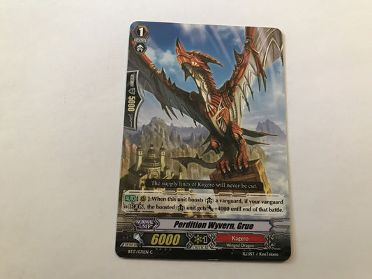 Perdition Wyvern, Grue Common BT17/071EN C Cardfight Vanguard