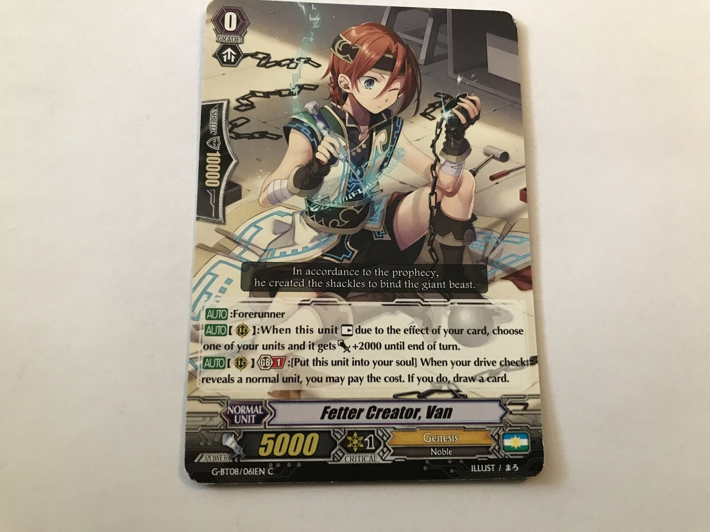Fetter Creator, Van Common G-BT08/061EN C Cardfight Vanguard