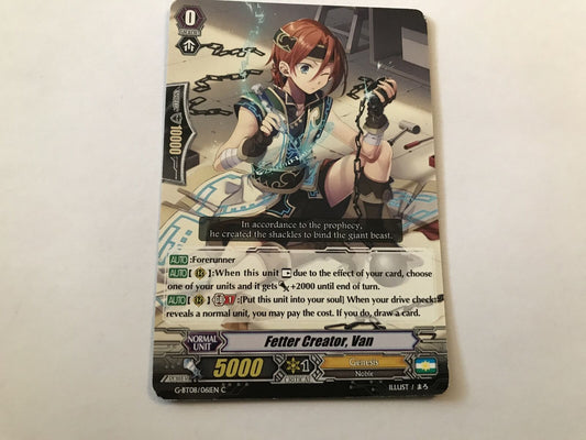 Fetter Creator, Van Common G-BT08/061EN C Cardfight Vanguard