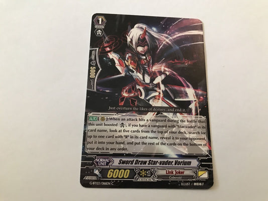 Sword Draw Star Vader, Vorium Common G-BT03/086EN C Cardfight Vanguard