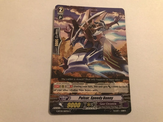Pulsar, Speedy Bunny Common G-BT09/087EN C Cardfight Vanguard