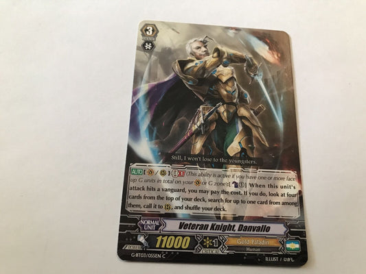 Veteran Knight, Danvallo Common G-BT03/055EN C Cardfight Vanguard