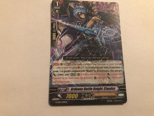 Arduous Battle Knight, Claudas G-LD01/009EN Cardfight Vanguard
