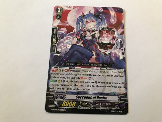 Succubus Of Desire Common G-BT08/075EN C Cardfight Vanguard