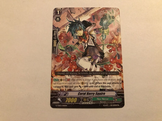 Coral Berry Squire G-TD03/010EN Cardfight Vanguard