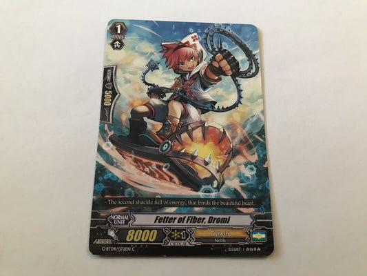 Fetter Of Fibre, Dromi Common G-BT04/072EN C Cardfight Vanguard