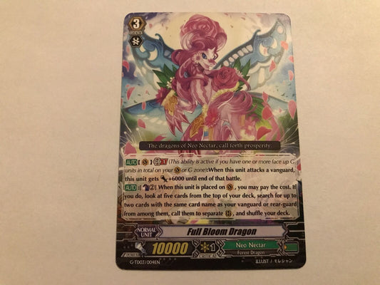 FullBloom Dragon G-TD03/004EN Cardfight Vanguard