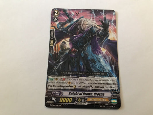 Knight Of Brawn, Grosne Common G-BT04/063EN C Cardfight Vanguard