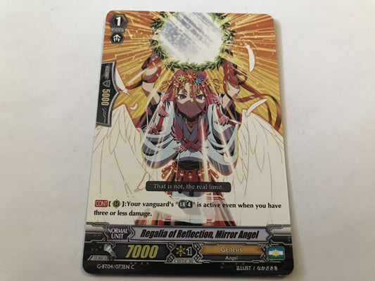 Regalia Of Reflection, Mirror Angel Common G-BT04/073EN C Cardfight Vanguard