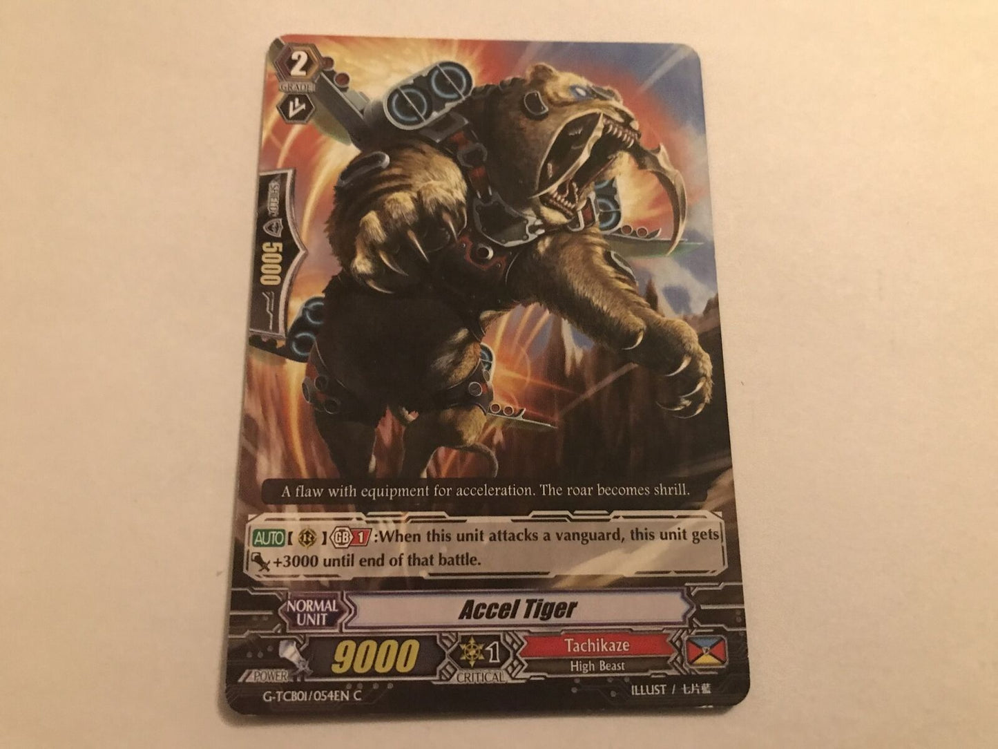 Accel Tiger G-TCB01/054EN C Cardfight Vanguard
