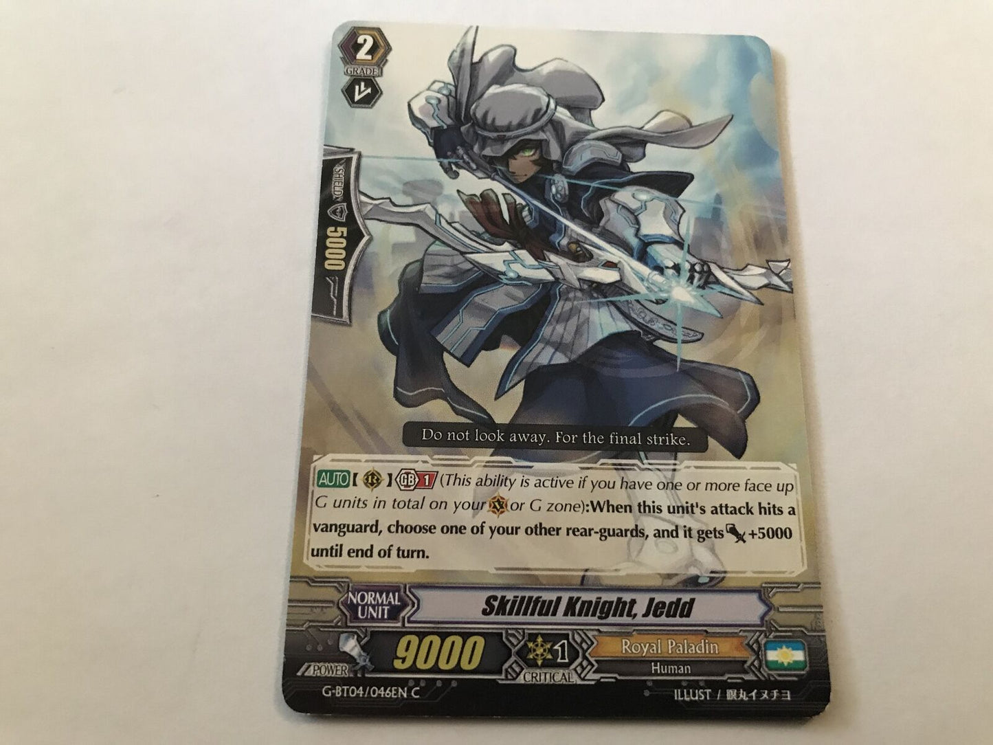 Skillful Knight, Jedd Common G-BT04/046EN C Cardfight Vanguard