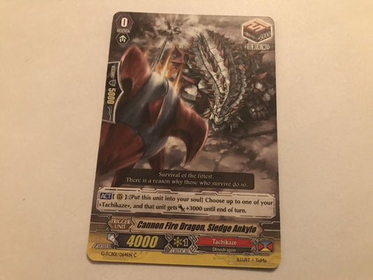 Cannon Fire Dragon, Sledge Ankylo G-TCB01/064EN C Cardfight Vanguard