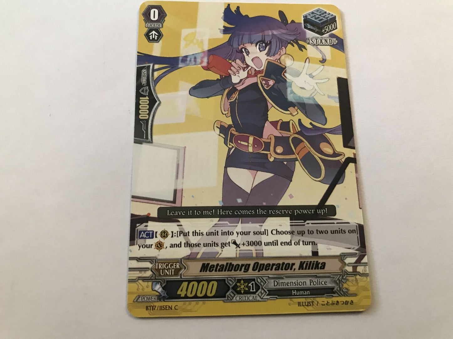Metalborg, Operator, Kilika Common BT17/115EN C Cardfight Vanguard