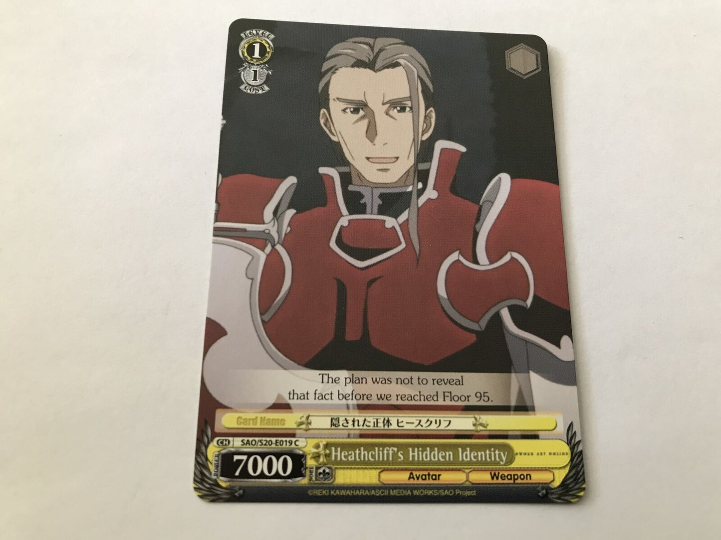 Heathcliff's Hidden Identity SAO/S20-E019 C Sword Art Online