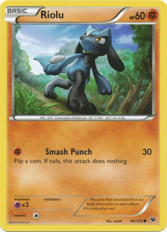 Riolu - 46/124 - Common - Pokemon XY Fates Collide