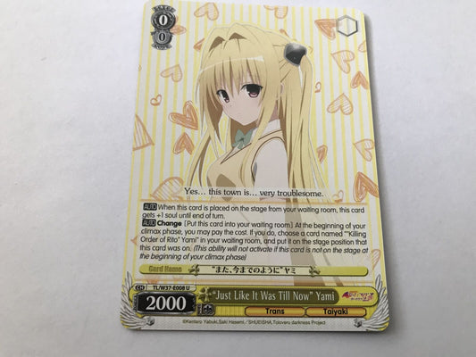 Just Like It Was Till Now Yami TL/W37-E008 U To Loveru Darkness 2nd