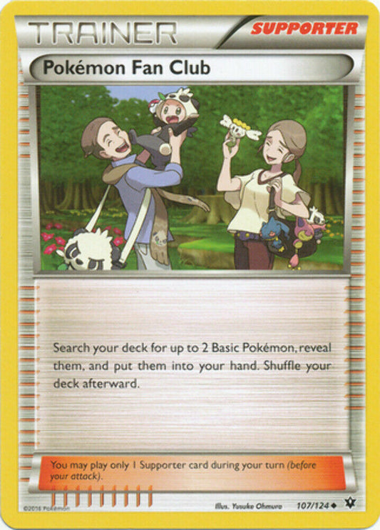Pokemon Fan Club - 107/124 - Uncommon - Pokemon XY Fates Collide