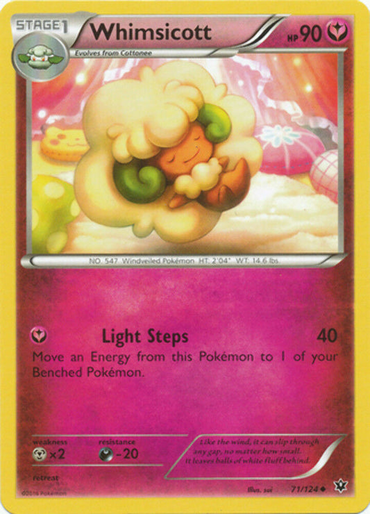 Whimsicott - 71/124 - Uncommon - Pokemon XY Fates Collide