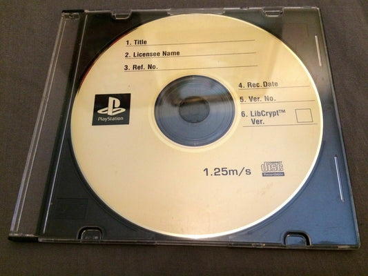 Sony PlayStation 1 Official CDR RECORDABLE BLANK MASTER DISC ULTRA RARE
