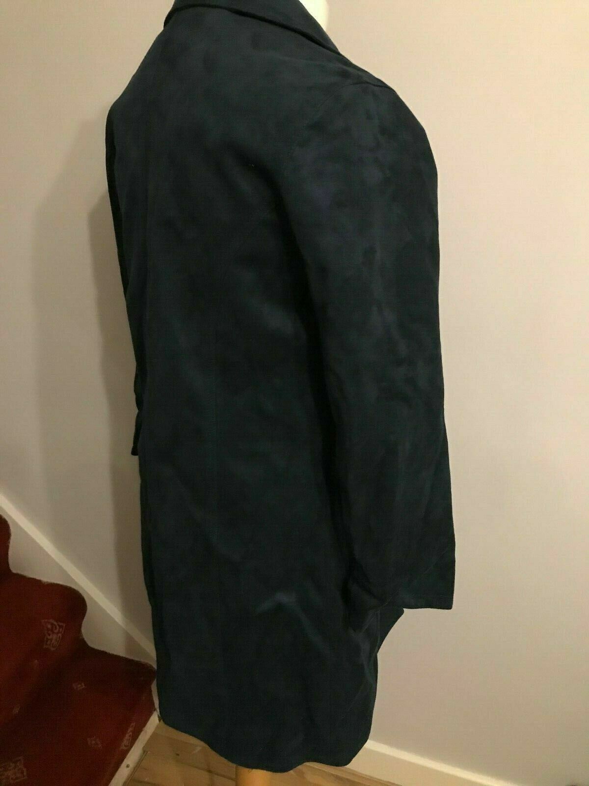 Reportage R.G.A Vintage Navy Blue Faux Suede Jacket UK Medium
