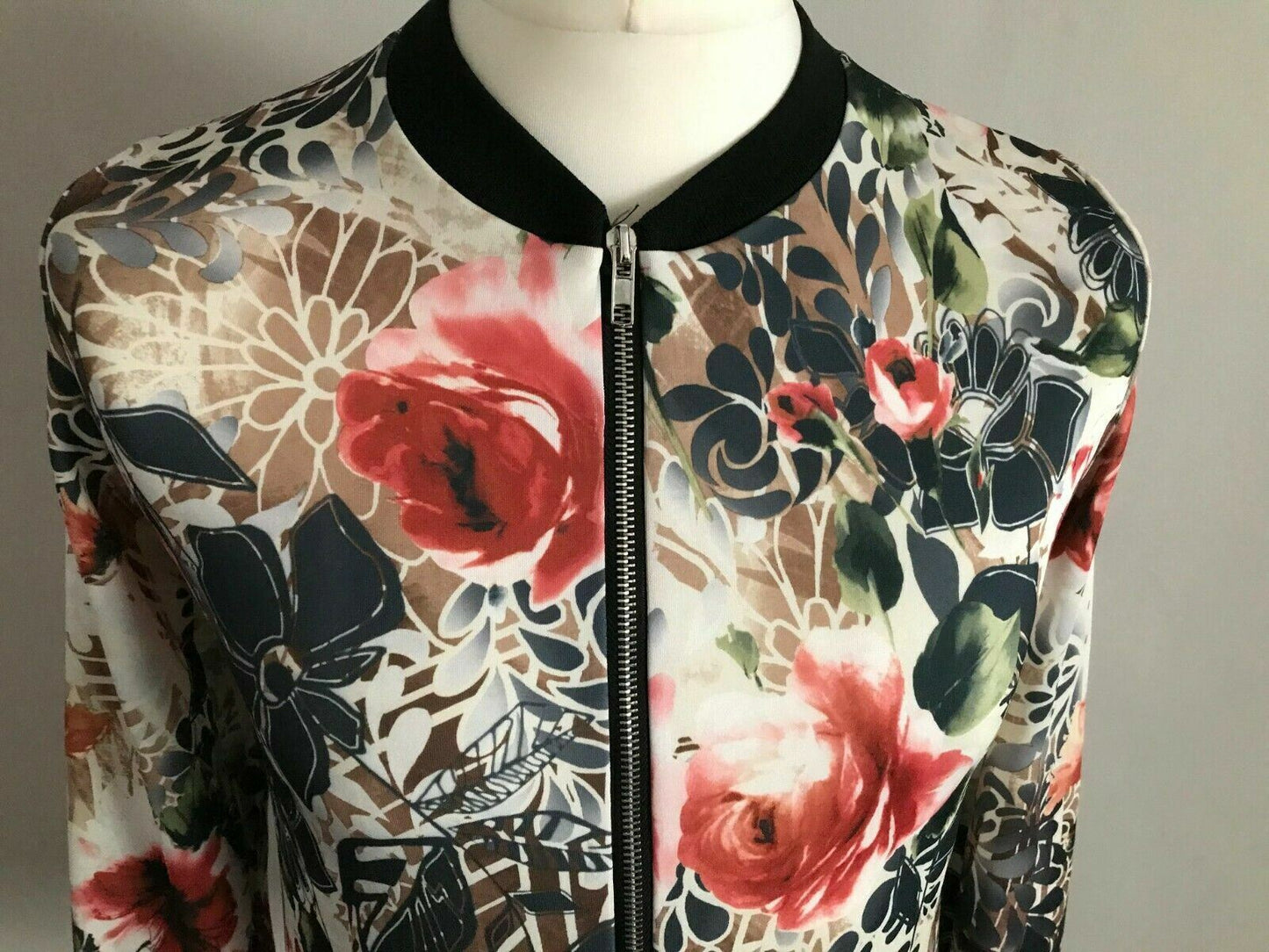 Instyle Ladies Floral Pattered Blazer Jacket UK 10/12