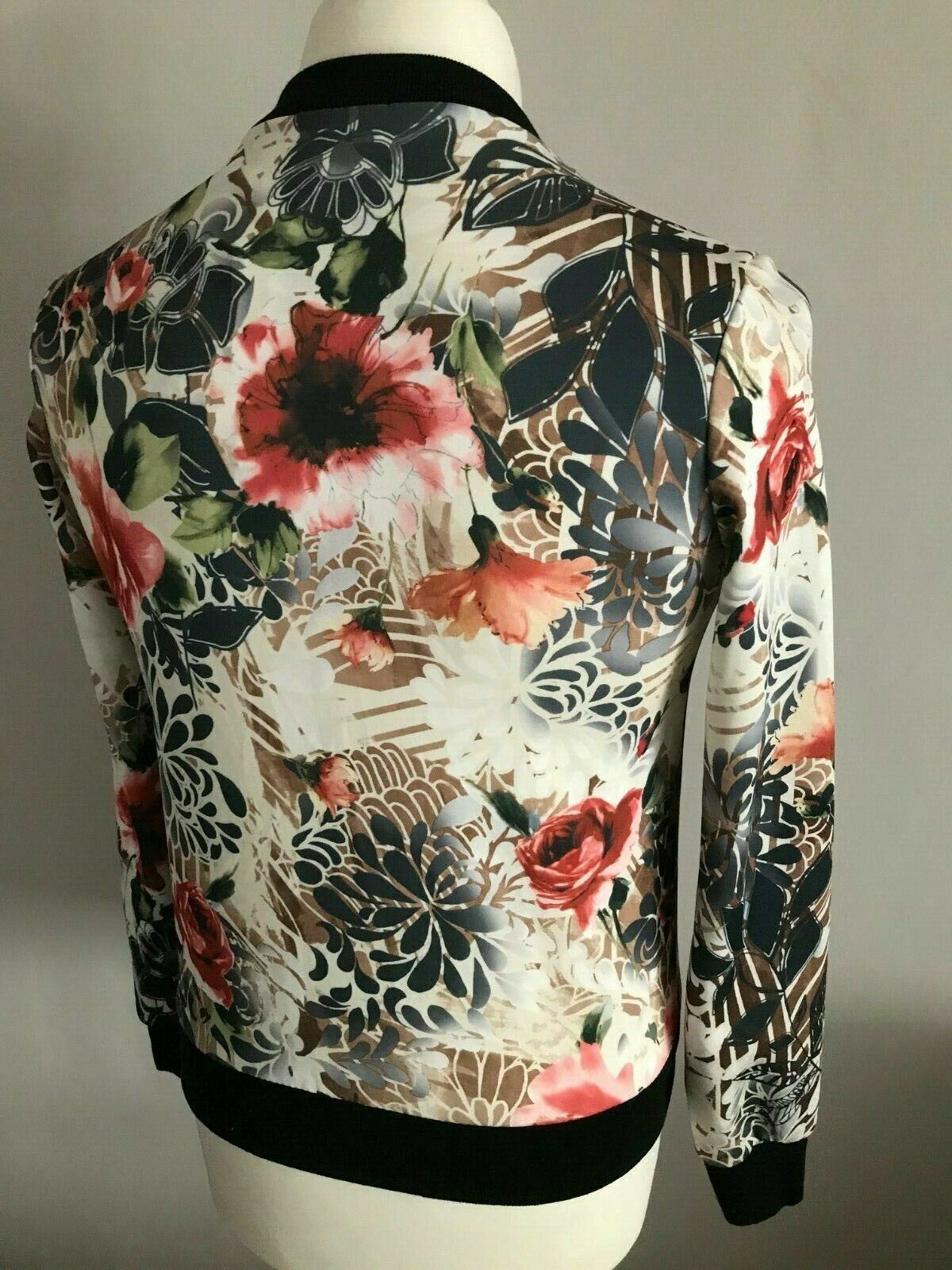 Instyle Ladies Floral Pattered Blazer Jacket UK 10/12